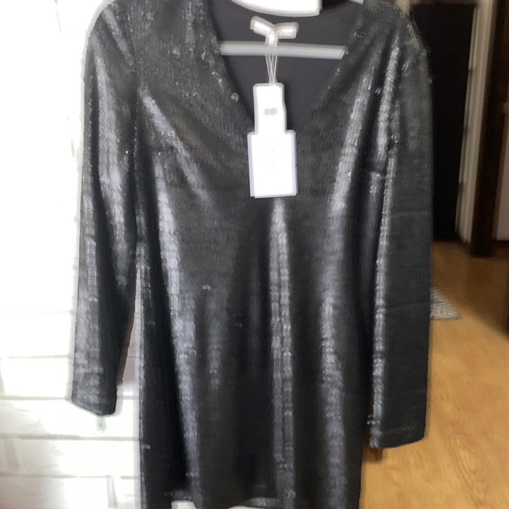 Black sequined dress
